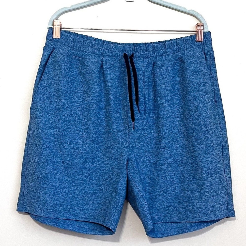 Outdoor Voices Mens Shorts Size XL‎ Blue Athletic Performance Pull On Pockets